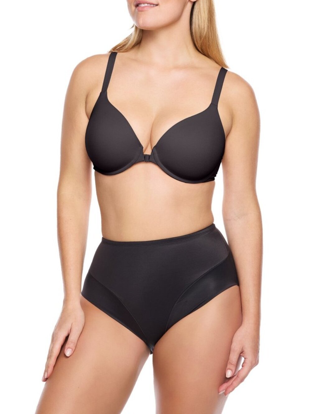 Cupid Intimates Comfort Leg Shaping Brief - Black